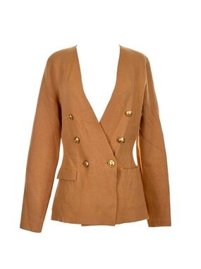Express Tan Knit Sweater Blazer Women’s Size XL | Minimalist Workwear Layer